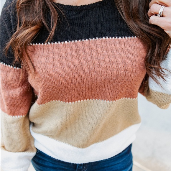 Fall Colorblock Sweater - Picture 2 of 2